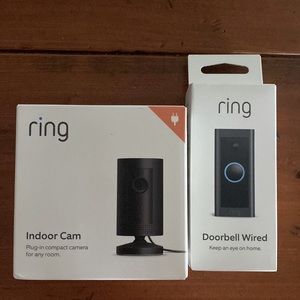 Ring- doorbell and indoor camera